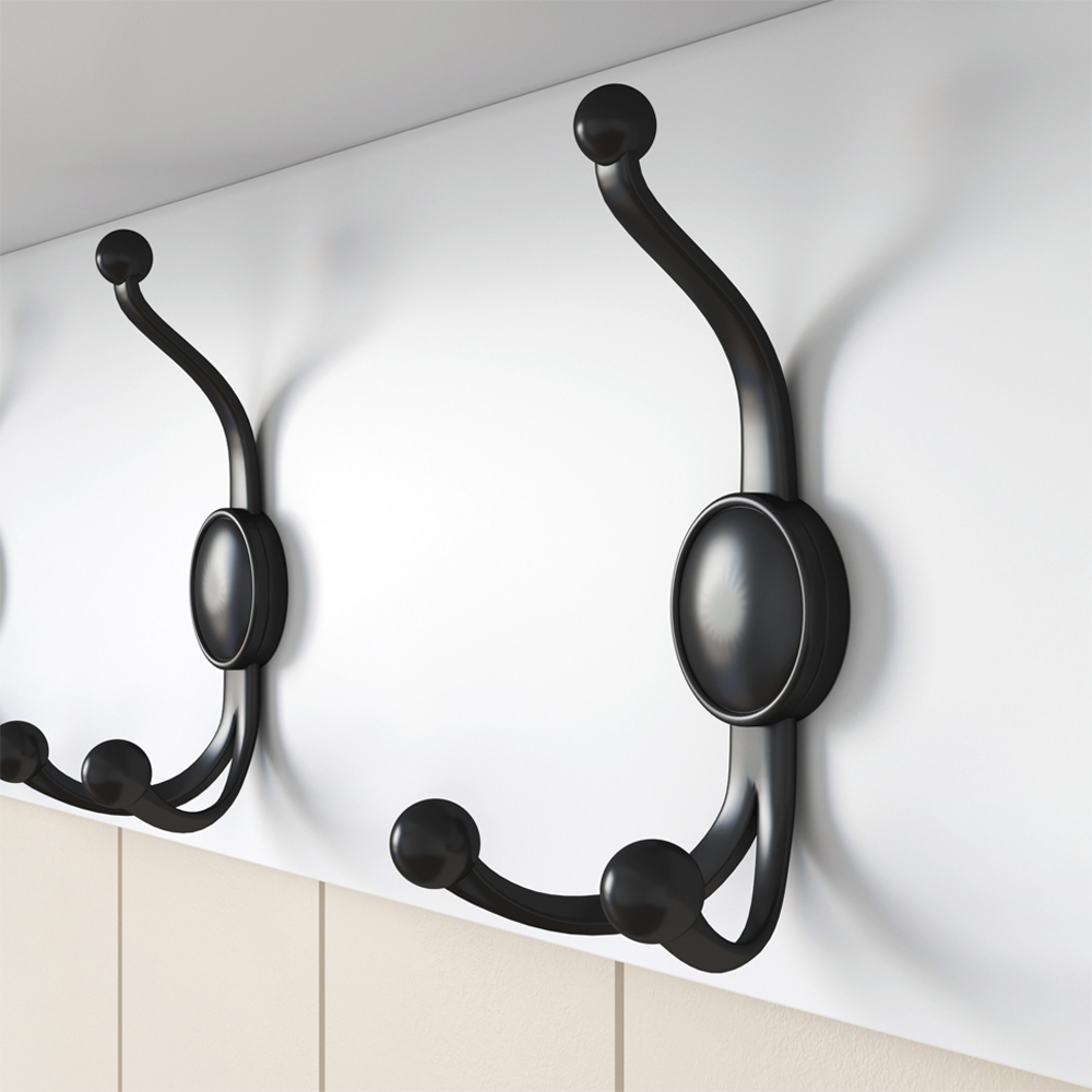 Palero Rectangular Wooden Coat Rack in White