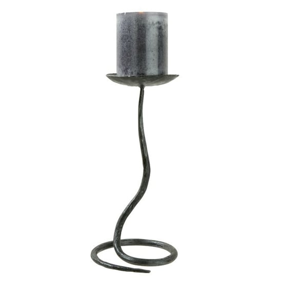 Photo of Pales iron floor candleholder in antique black