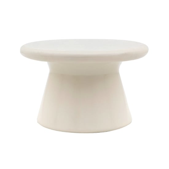Read more about Palikir high gloss coffee table round in cream