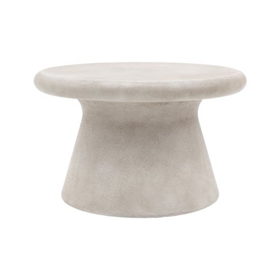 Read more about Palikir wooden coffee table round in concrete effect