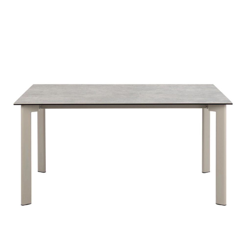 Palmdale Ceramic Dining Table Rectangular In Grey