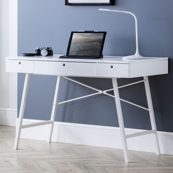 Photo of Pagan wooden laptop desk in white