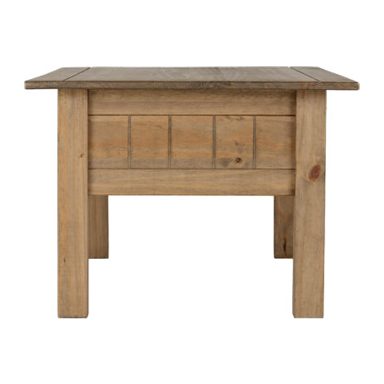 Pavia Wooden Coffee Table With 1 Drawer In Natural Wax