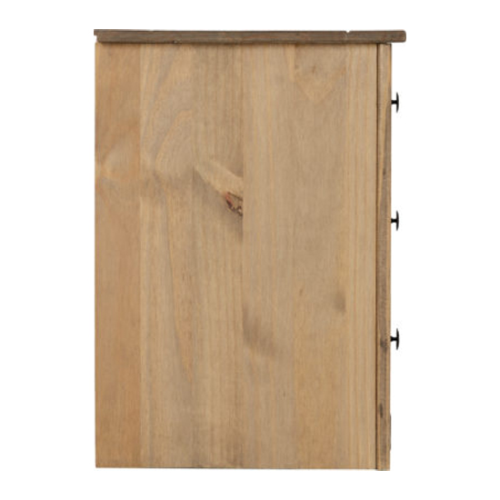 Pavia Wooden Chest Of 3 Drawers In Natural Wax