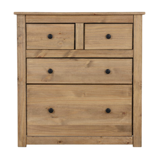 Prinsburg Wooden Chest Of 4 Drawers In Natural Wax_3