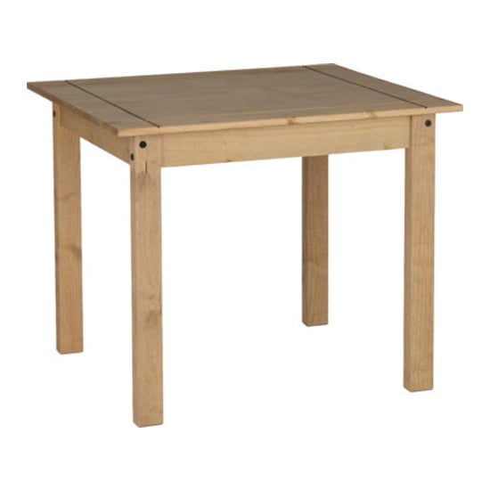 Pavia Wooden Dining Table With 4 Chairs In Natural Wax