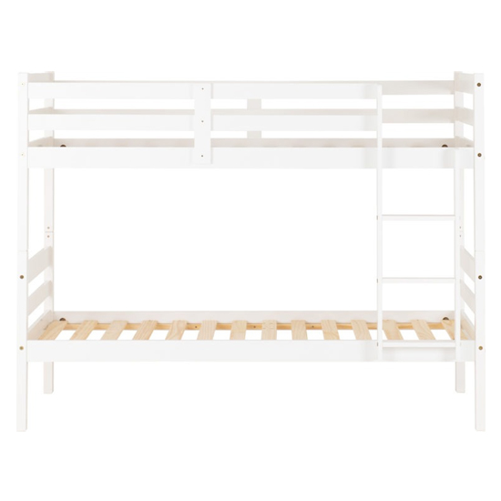 Prinsburg Wooden Single Bunk Bed In White_4
