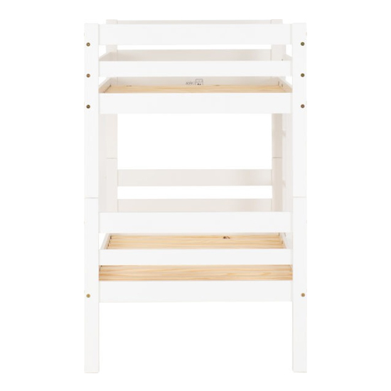 Prinsburg Wooden Single Bunk Bed In White_5