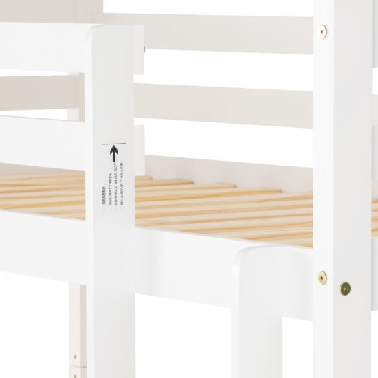 Prinsburg Wooden Single Bunk Bed In White_6