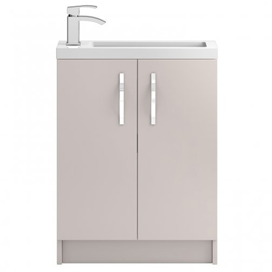 Paola 60cm Floor Vanity With Compact Basin In Gloss Cashmere_1