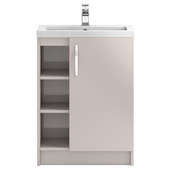 Read more about Paola 60cm 1 door floor vanity unit with basin in cashmere