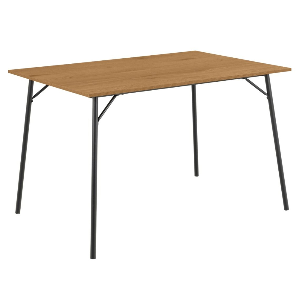 Paoli Wooden Rectangular Dining Table With 4 Chairs In Oak