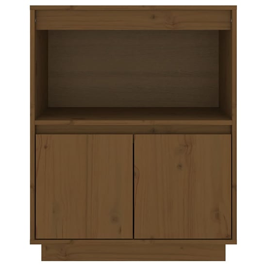 Paolo Pinewood Sideboard With 2 Doors 1 Shelf In Honey Brown_5