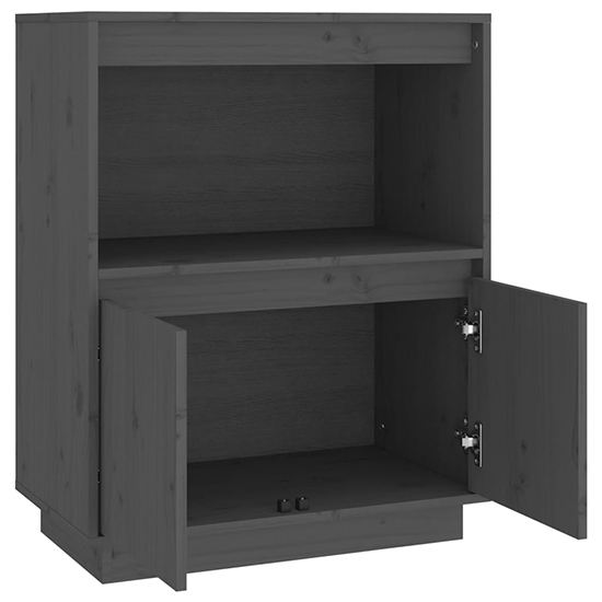 Paolo Pinewood Sideboard With 2 Doors 1 Shelf In Grey_5