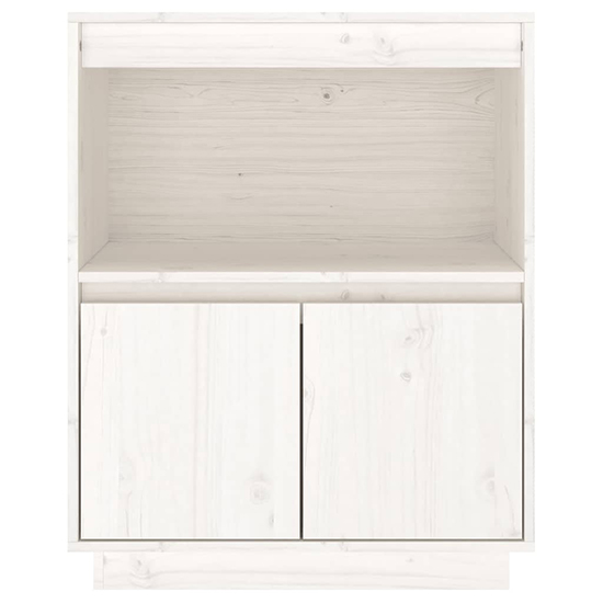 Paolo Pinewood Sideboard With 2 Doors 1 Shelf In White_5