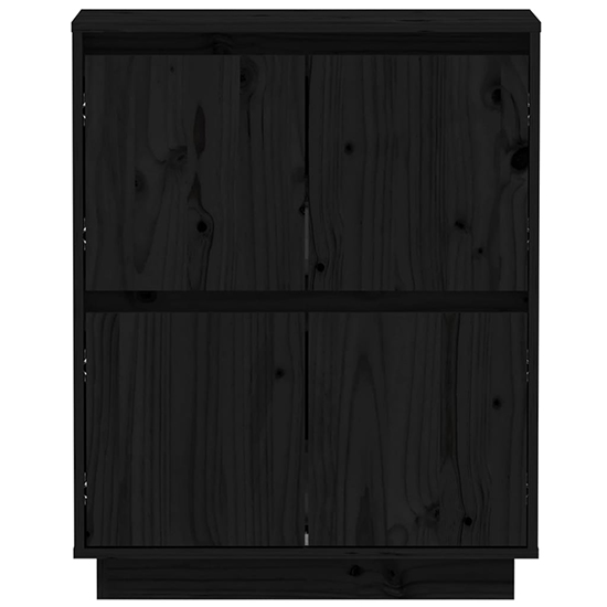 Paolo Pinewood Sideboard With 4 Doors In Black_4
