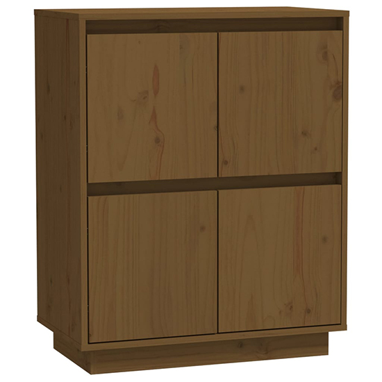 Paolo Pinewood Sideboard With 4 Doors In Honey Brown_3