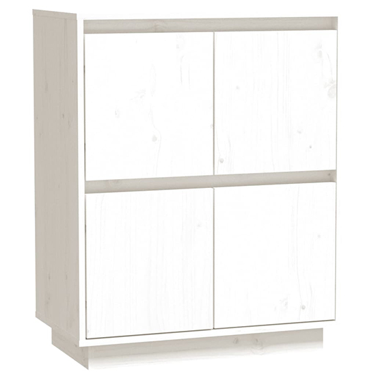 Paolo Pinewood Sideboard With 4 Doors In White_3