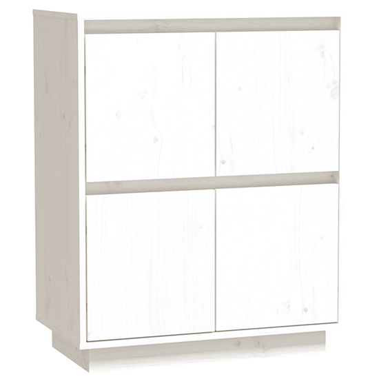 Paolo Pinewood Sideboard With 4 Doors In White