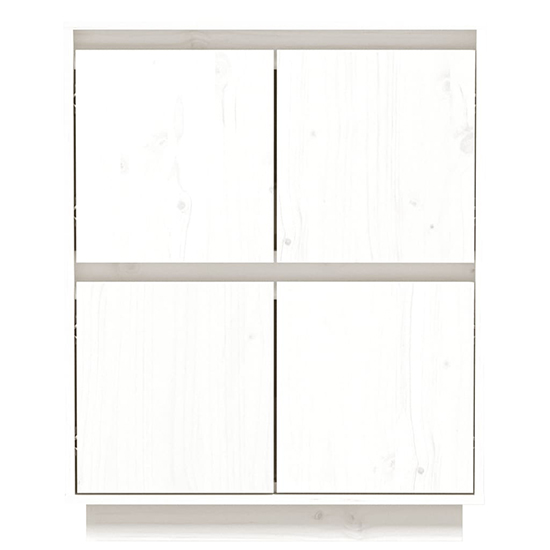 Paolo Pinewood Sideboard With 4 Doors In White