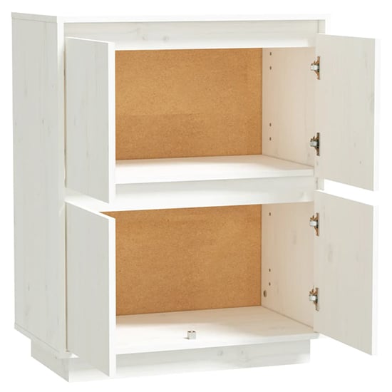 Paolo Pinewood Sideboard With 4 Doors In White_5