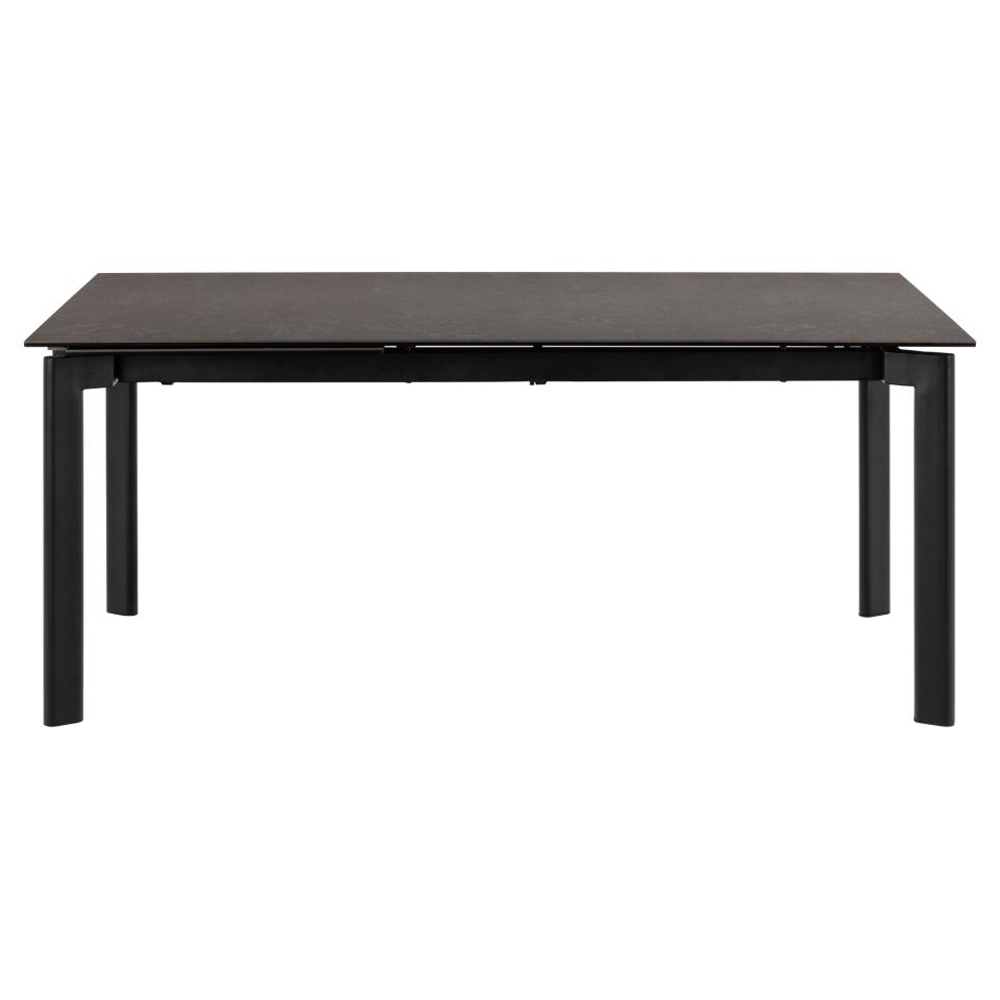 Papillion Ceramic Extending Dining Table With Black Legs - Fairbanks Black