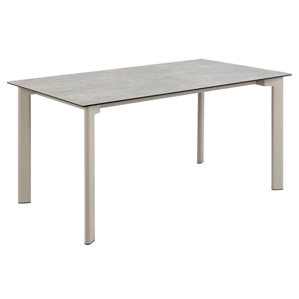 Papillion Ceramic Rectangular Dining Table In Grey Anista