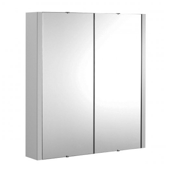 Paradox 60cm Bathroom Mirrored Cabinet In Gloss Grey Mist_2