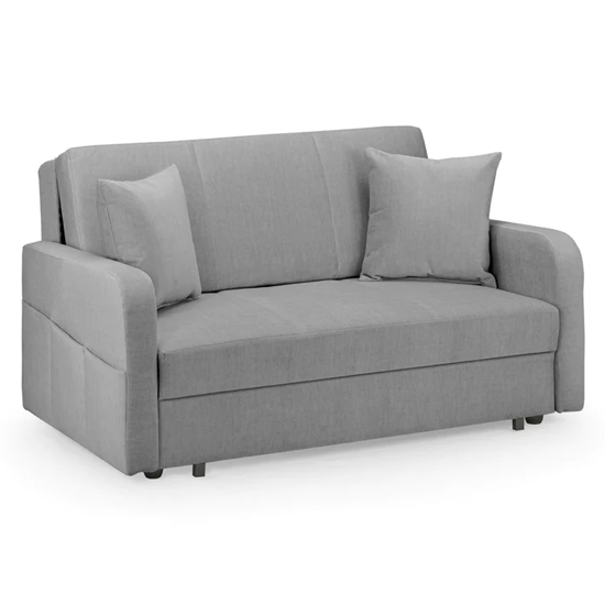Palila Fabric 2 Seater Sofa Bed In Grey thumbnail