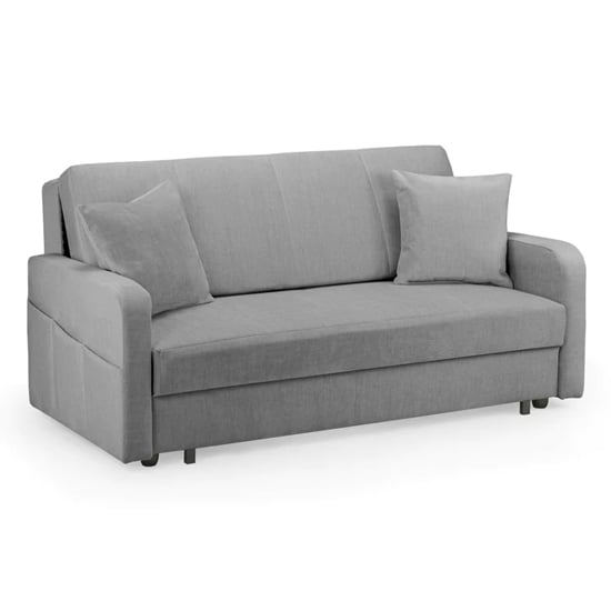 Palila Fabric 3 Seater Sofa Bed In Grey