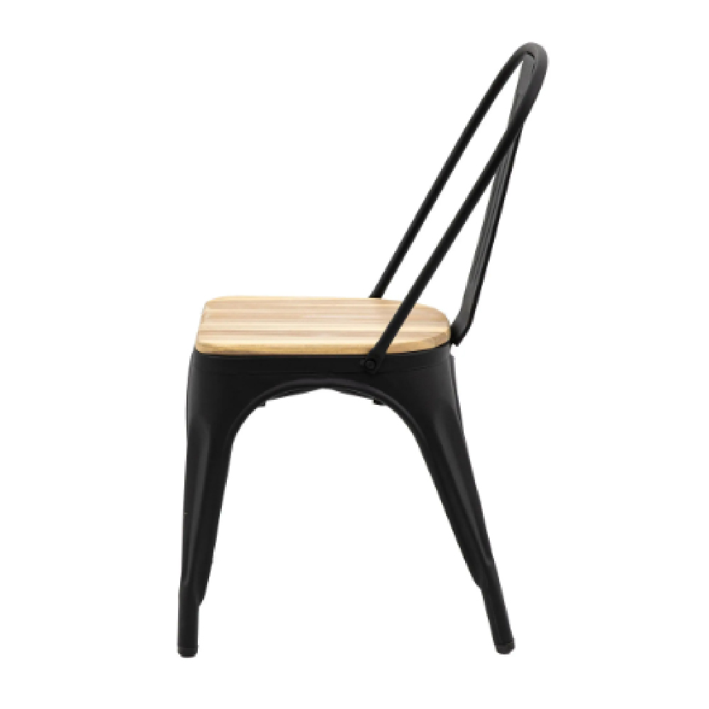 Paralia Outdoor Natural Wooden Dining Chairs In Pair