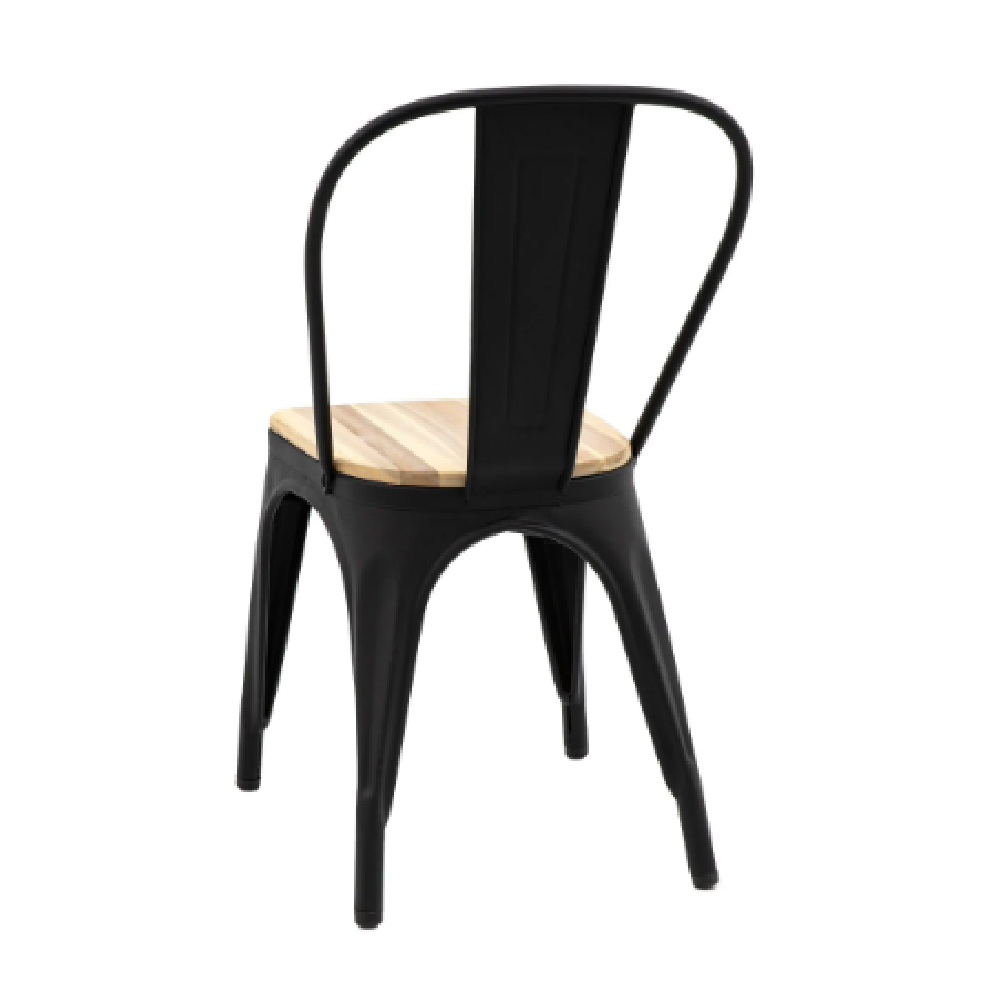 Paralia Outdoor Natural Wooden Dining Chairs In Pair