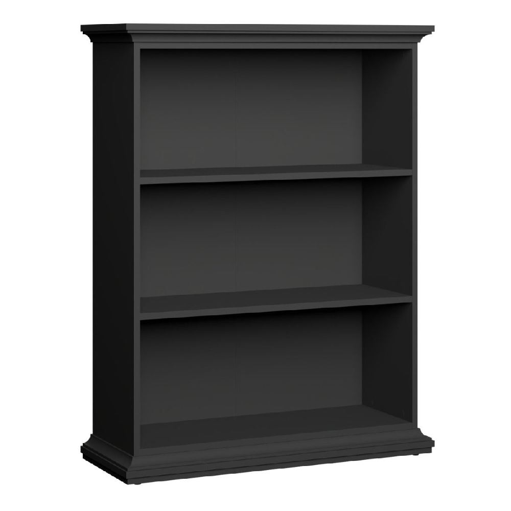 Read more about Parayo wooden bookcase with 2 shelves in matt grey