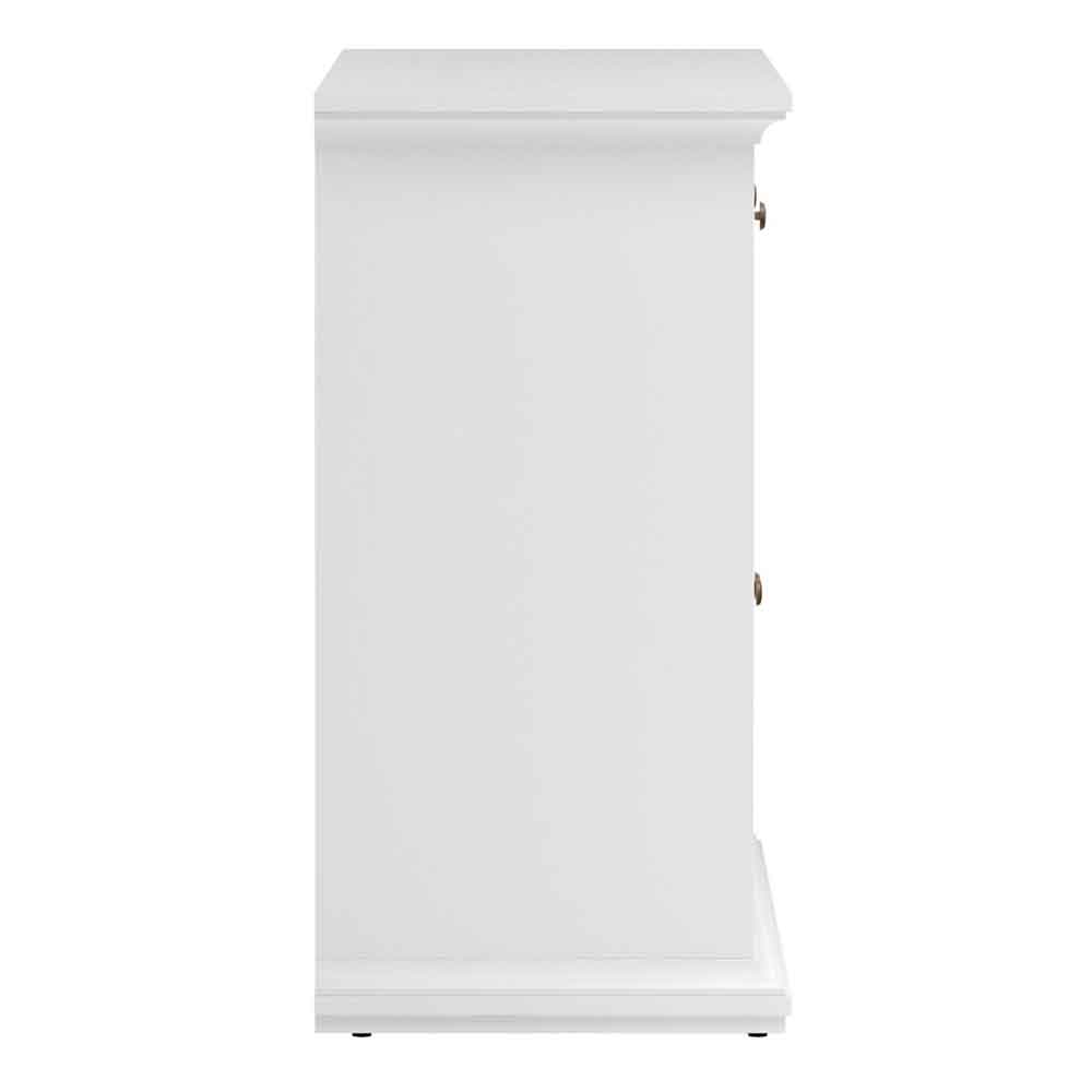 Parayo Wooden Sideboard With 3 Doors 3 Drawers In White