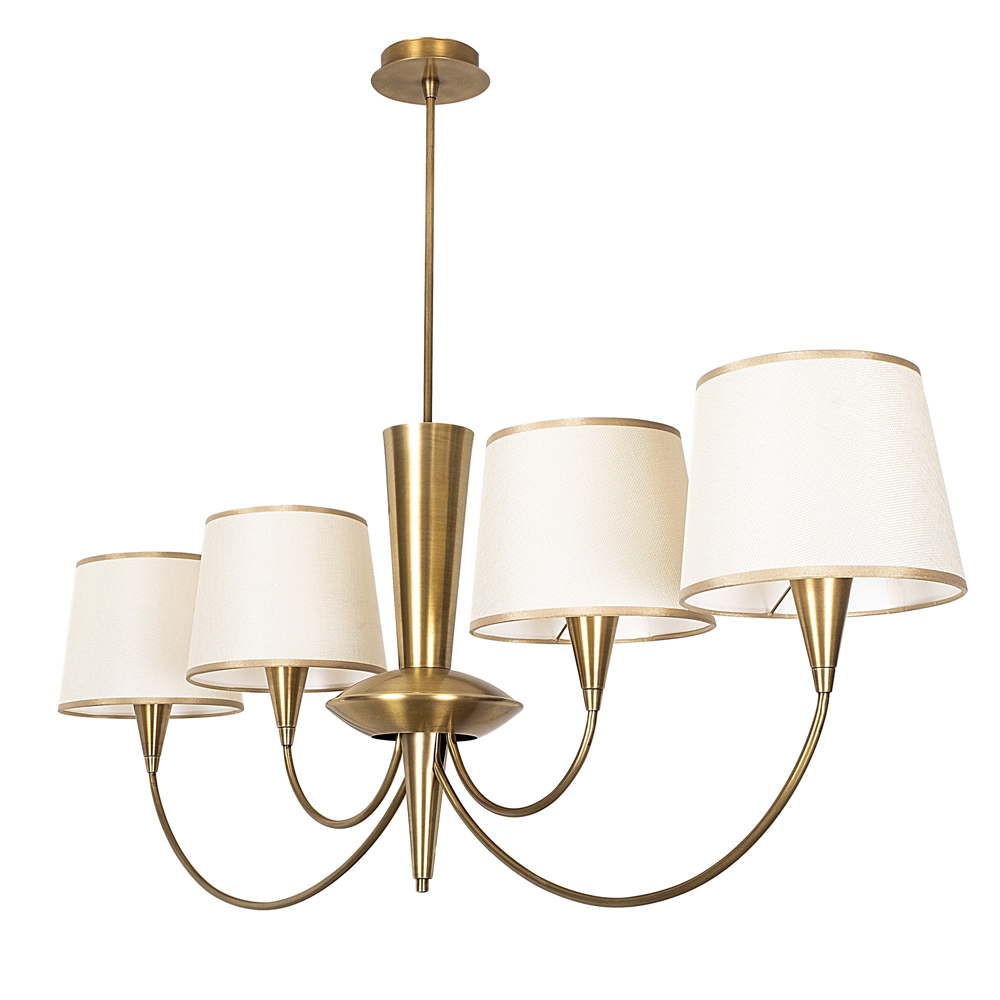 Pardo 4 Light Metal Chandelier Light in Antique