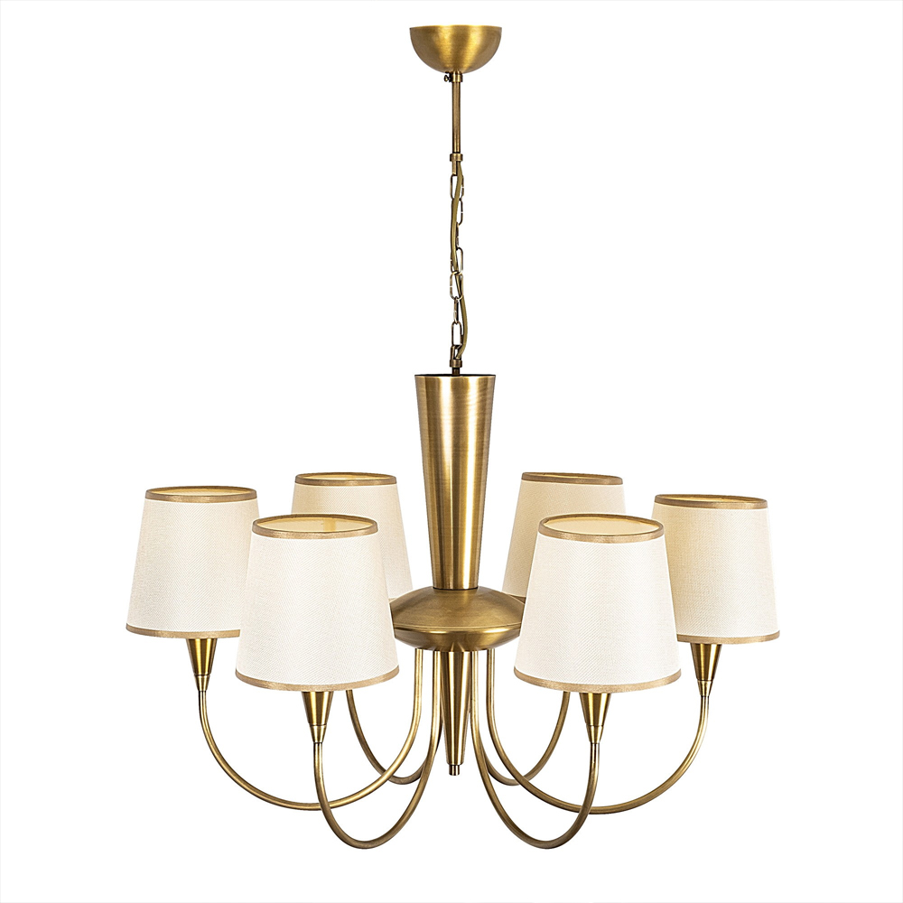 Pardo 6 Light Metal Chandelier Light in Antique