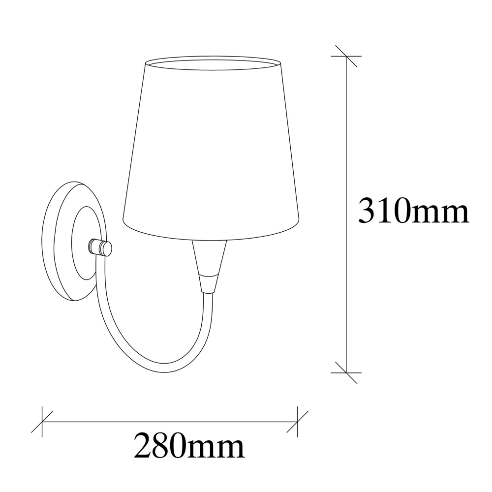 Pardo Metal Wall Light in Antique