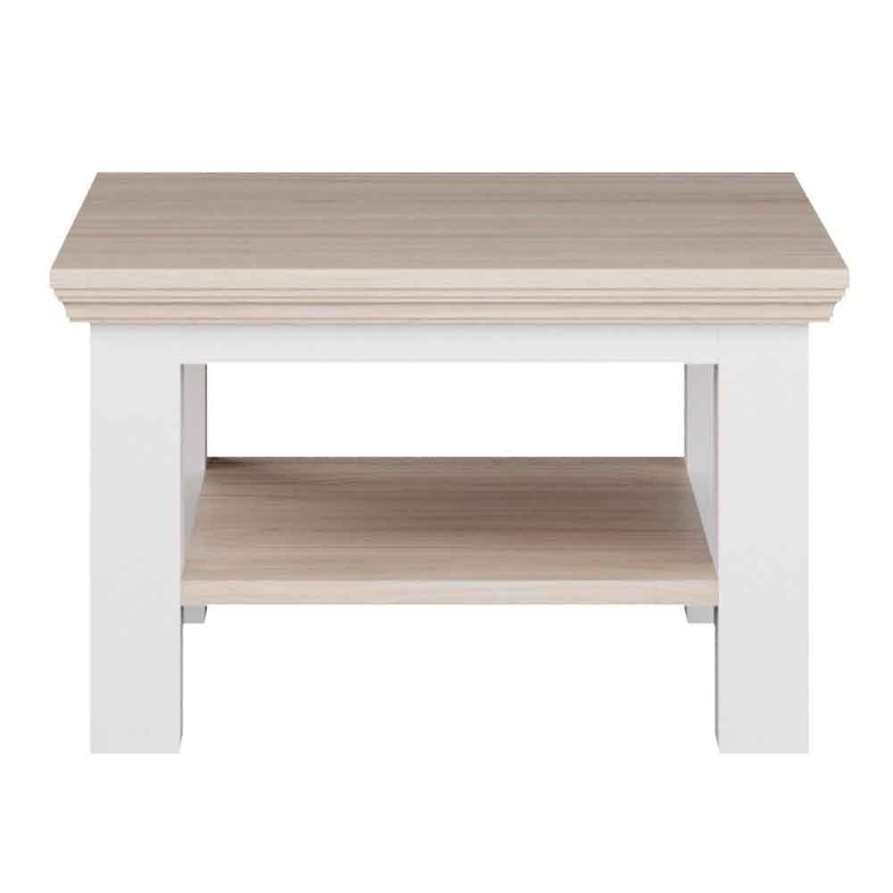 Parenzo Square Wooden Coffee Table in Wolfram Grey and Mauvella Oak