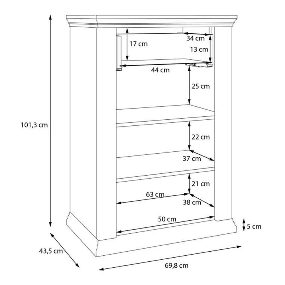 Parenzo Wooden Shoe Storage Cabinet in Wolfram Grey and Mauvella Oak