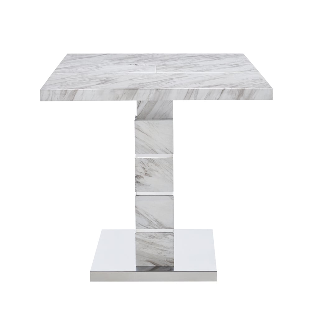 Parini Small Extending Dining Table In Magnesia Marble Effect