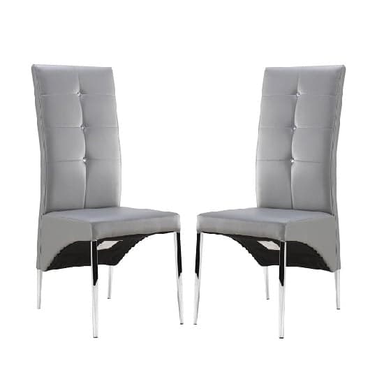 Parini Large Extending Magnesia Dining Table 6 Vesta Grey Chairs