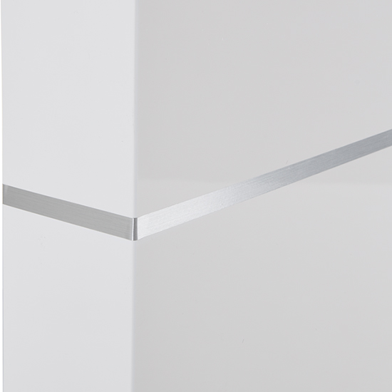 Parini High Gloss Bar Table Rectangular In White