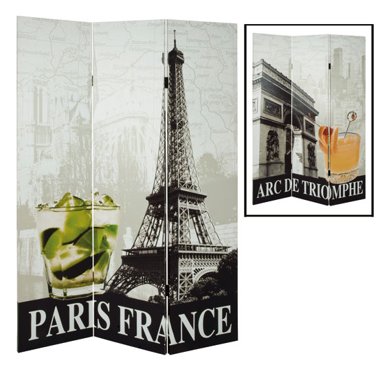Paris Canvas Folding Room Divider 18908 Furniture in