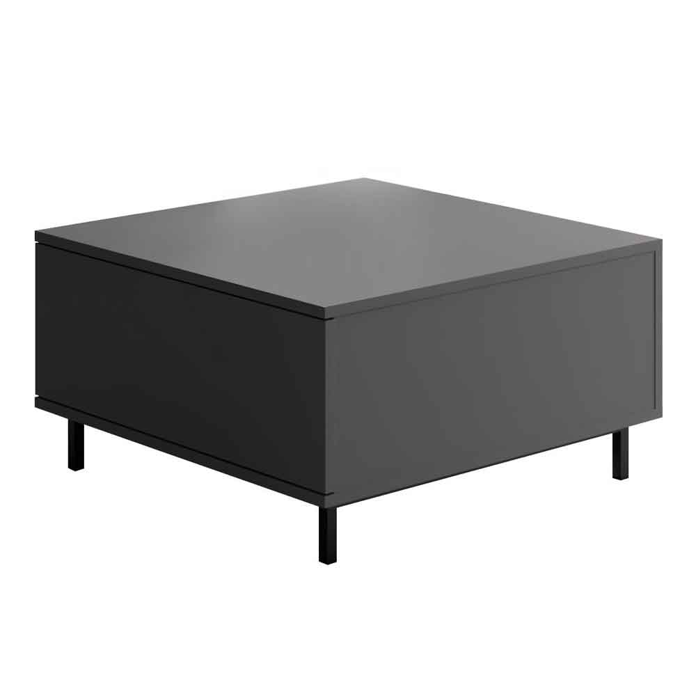 Paris Square Wooden Coffee Table in Anthracite