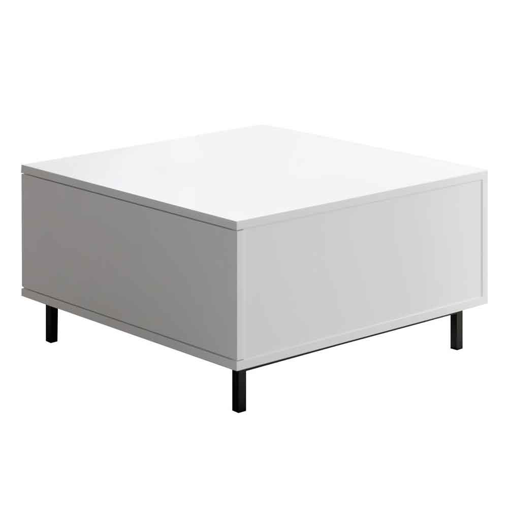 Paris Sqaure Wooden Coffee Table in White
