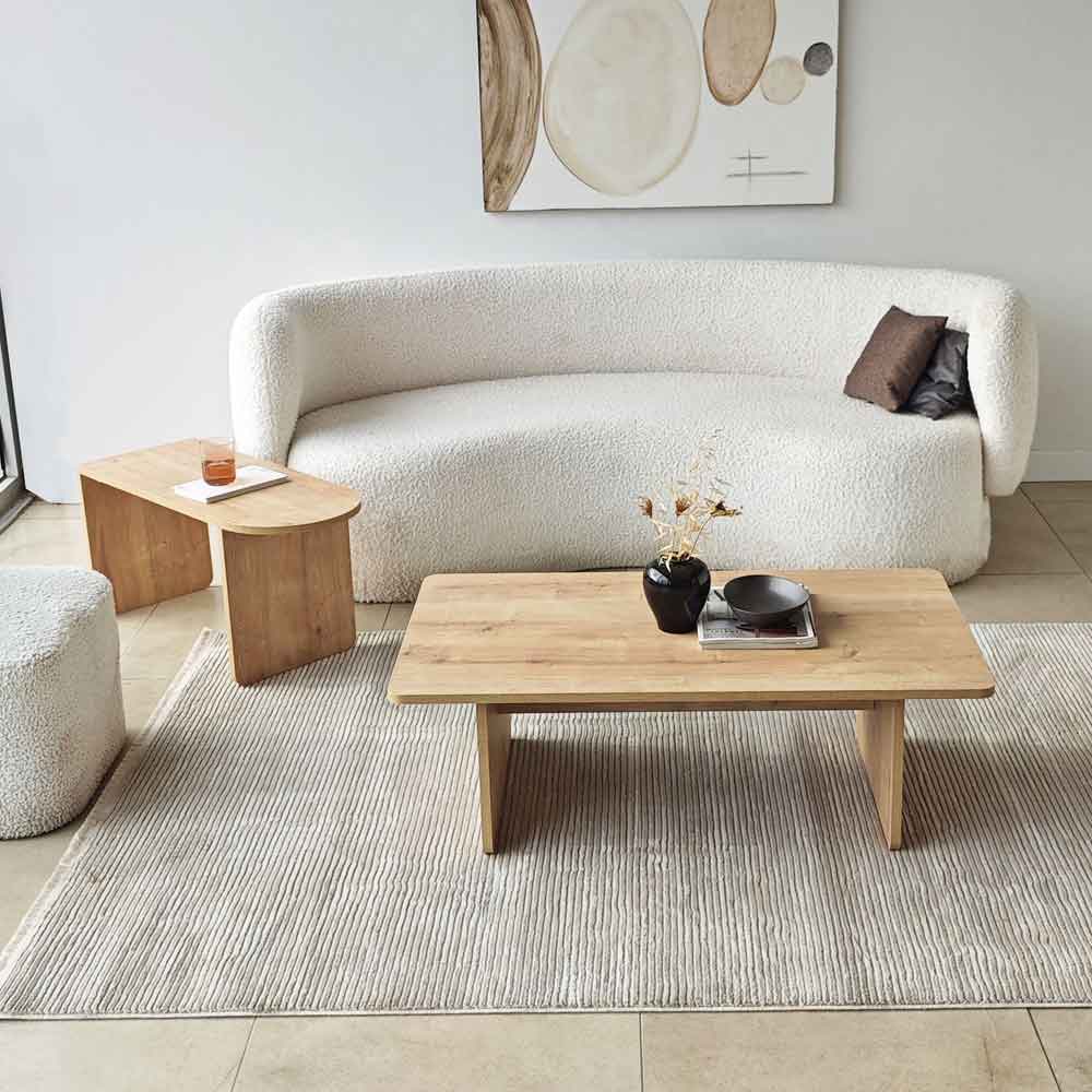 Paris Wooden Nesting Coffee Tables in Sapphire Oak