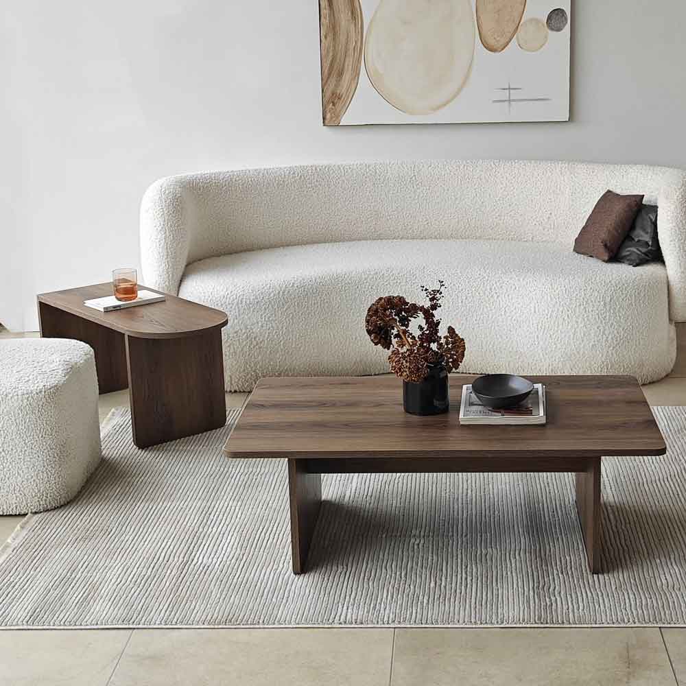 Paris Wooden Nesting Coffee Tables in Walnut