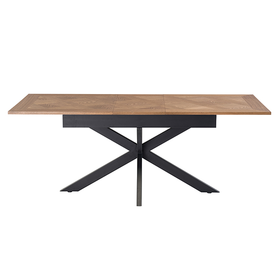 Parker Extending Wooden Dining Table In Medium Oak Veneer