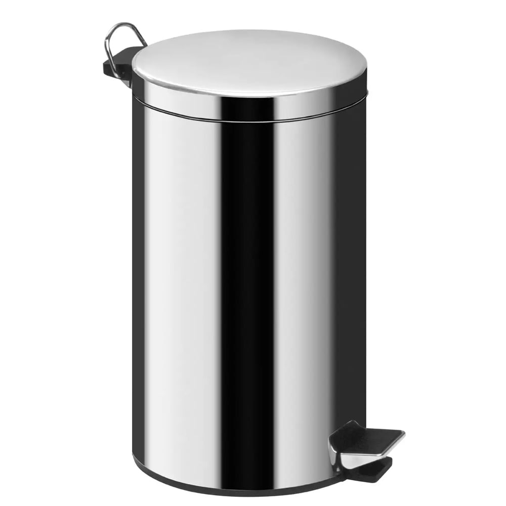 Product photograph of Parker Stainless Steel 20 Litre Pedal Bin In Silver from Furniture in Fashion