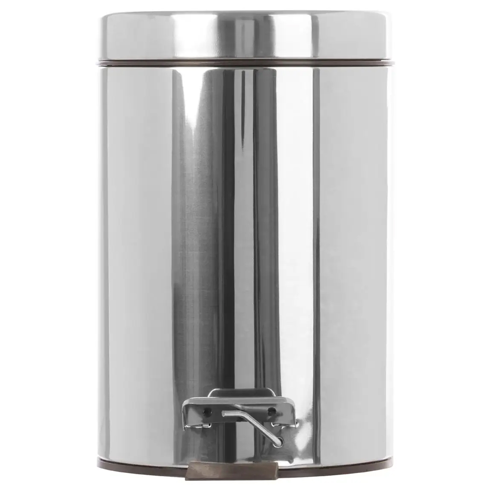 Parker Stainless Steel 3 Litre Pedal Bin In Silver